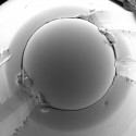 Medium, 2013 --- Electron micrograph of the tip of my Father's pen 20 x 29cm Electron micrograph; C-type Lambda Print, diasec mounted