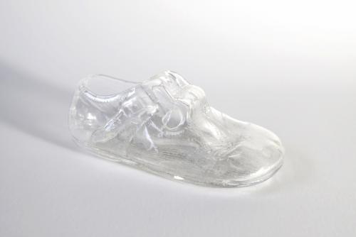 Shoe (my first shoe cast in glass), 2011