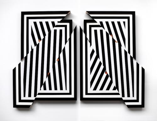 Point, Photo-sculpture diptych, 73 x 53cm, 2024