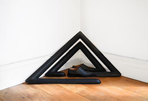 Shoes to stand in a corner (sculpture) 103 x 65 x 45cm, 2025